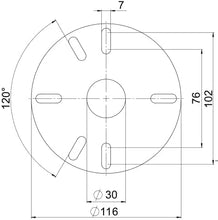 Load image into Gallery viewer, Ground Spike for Garden Light with Cable Guide Ground Nail for Path Light Bollard Lights Base Light Garden Socket Outdoor Socket
