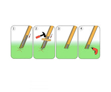 Load image into Gallery viewer, Garden Climbing Frame, Swing set Ground Anchor kit 437mm for ROUND Post