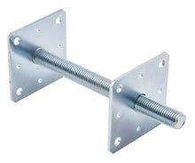 Load image into Gallery viewer, Heavy Duty Adjustable Bolt Down Post Support 80mm 110mm M24 250mm