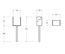 Load image into Gallery viewer, Heavy Duty U-Type Postfoot Support Galvanised