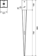 Load image into Gallery viewer, Garden Gazebo Fence Post Ground SPIKE Anchor 70 90 100 120mm