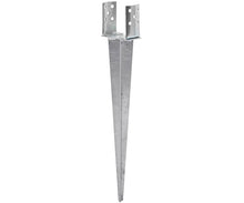 Load image into Gallery viewer, Garden Gazebo Fence Post Ground SPIKE Anchor ADJUSTABLE ROUND 80-140mm 700mm long