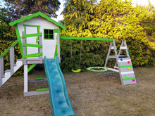 Load image into Gallery viewer, 8ft HDPE garden plastic slide for kids with water hose connection for 1.2m platform height