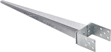 Load image into Gallery viewer, Garden Gazebo Fence Post Ground SPIKE Anchor ADJUSTABLE 0-120mm 700mm long