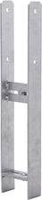 Load image into Gallery viewer, H-Post Support,Heavy duty hot-dip galvanised Post Fence Foot ADJUSTABLE 100-180mm