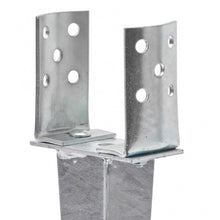 Load image into Gallery viewer, Garden Gazebo Fence Post Ground SPIKE Anchor ADJUSTABLE ROUND 80-140mm 700mm long