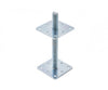 Heavy Duty Adjustable Bolt Down Post Support 80mm 110mm M24 250mm