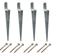 Load image into Gallery viewer, Garden Climbing Frame, Swing set Gazebo Fence Ground Anchor kit UNIVERSAL 70x700mm