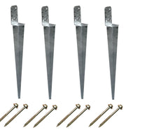 Load image into Gallery viewer, Garden Climbing Frame, Swing set Gazebo Fence Ground Anchor kit UNIVERSAL 70x600mm