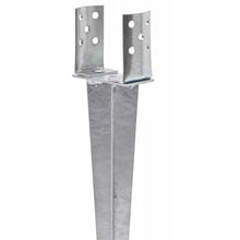 Load image into Gallery viewer, Garden Gazebo Fence Post Ground SPIKE Anchor ADJUSTABLE ROUND 80-140mm 700mm long