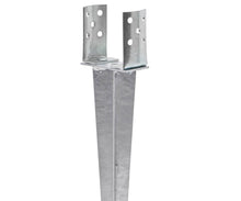 Load image into Gallery viewer, Garden Gazebo Fence Post Ground SPIKE Anchor ADJUSTABLE ROUND 80-140mm 700mm long