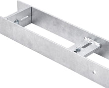 Load image into Gallery viewer, H-Post Support,Heavy duty hot-dip galvanised Post Fence Foot ADJUSTABLE 100-180mm