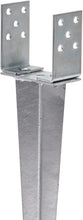 Load image into Gallery viewer, Garden Gazebo Fence Post Ground SPIKE Anchor ADJUSTABLE 0-120mm 700mm long