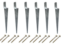 Load image into Gallery viewer, Garden Climbing Frame, Swing set Gazebo Fence Ground Anchor kit UNIVERSAL 50x600mm