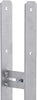 H-Post Support,Heavy duty hot-dip galvanised Post Fence Foot ADJUSTABLE 100-180mm