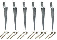 Load image into Gallery viewer, Garden Climbing Frame, Swing set Gazebo Fence Ground Anchor kit UNIVERSAL 70x600mm