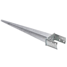 Load image into Gallery viewer, Garden Gazebo Fence Post Ground SPIKE Anchor ADJUSTABLE ROUND 80-140mm 700mm long
