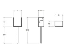 Load image into Gallery viewer, Heavy Duty U-Type Postfoot Support Galvanised