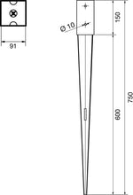 Load image into Gallery viewer, Garden Gazebo Fence Post Ground SPIKE Anchor 70 90 100 120mm