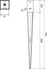 Garden Gazebo Fence Post Ground SPIKE Anchor 70 90 100 120mm