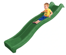 Load image into Gallery viewer, 8ft HDPE garden plastic slide for kids with water hose connection for 1.2m platform height