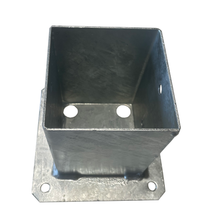 Load image into Gallery viewer, Heavy Duty Bolt down POST BASE FOOT SUPPORT FENCE 50 60 70 80 90 100 120 mm