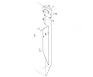 Garden Climbing Frame, Swing set Ground Anchor kit437mm
