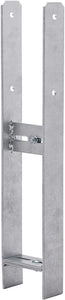 H-Post Support,Heavy duty hot-dip galvanised Post Fence Foot ADJUSTABLE 100-180mm