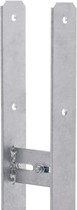H-Post Support,Heavy duty hot-dip galvanised Post Fence Foot ADJUSTABLE 100-180mm