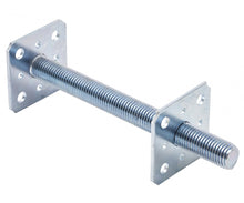 Load image into Gallery viewer, Heavy Duty Adjustable Bolt Down Post Support 80mm 110mm M24 250mm
