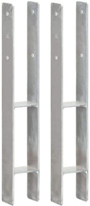 H-Post Support,Heavy duty hot-dip galvanised Post Fence Foot 71mm 91mm 101mm 121mm