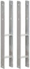 H-Post Support,Heavy duty hot-dip galvanised Post Fence Foot 71mm 91mm 101mm 121mm