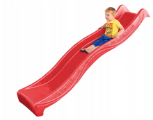Load image into Gallery viewer, 8ft HDPE garden plastic slide for kids with water hose connection for 1.2m platform height
