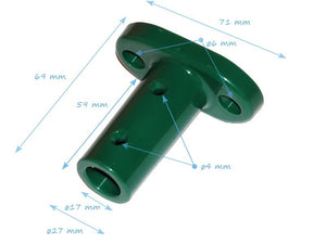 Cross connector for Climbing net rope ladder Playground Ø16